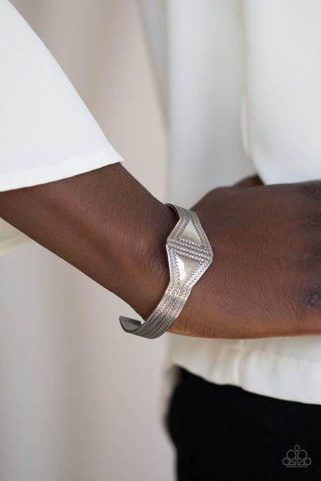 Paparazzi ~ Zen Den ~ Silver Cuff Bracelet