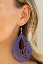 Load image into Gallery viewer, Paparazzi ~ Zesty Zen ~ Purple Earrings