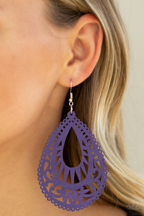 Paparazzi ~ Zesty Zen ~ Purple Earrings