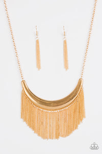 Paparazzi ~ Zoo Zone ~ Gold Necklace Set