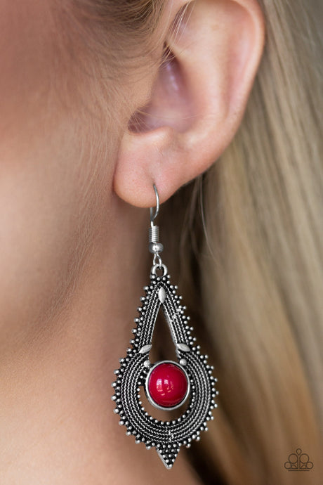 Paparazzi ~ Zoomin Zumba ~ Red Earrings