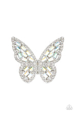 Load image into Gallery viewer, Paparazzi ~ Flauntable Flutter ~ Multi Iridescent Butterfly Ring (Life of the Party Exclusive)