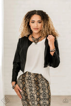Load image into Gallery viewer, Paparazzi ~ Magnificent Musings – Fashion Fix Complete Trend Blend ~ Black/Gunmetal Necklace Set