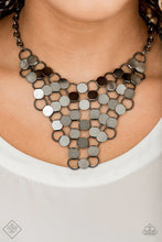 Load image into Gallery viewer, Paparazzi ~ Magnificent Musings – Fashion Fix Complete Trend Blend ~ Black/Gunmetal Necklace Set