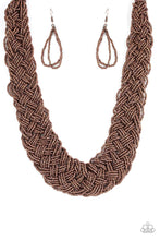 Load image into Gallery viewer, Paparazzi ~ Mesmerizingly Mesopotamia ~ Copper Seed Bead Necklace Set
