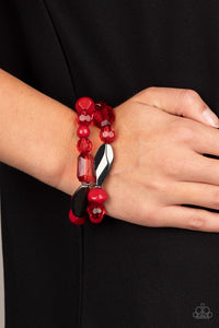 Paparazzi ~ Rockin Rock Candy ~ Red Bracelet