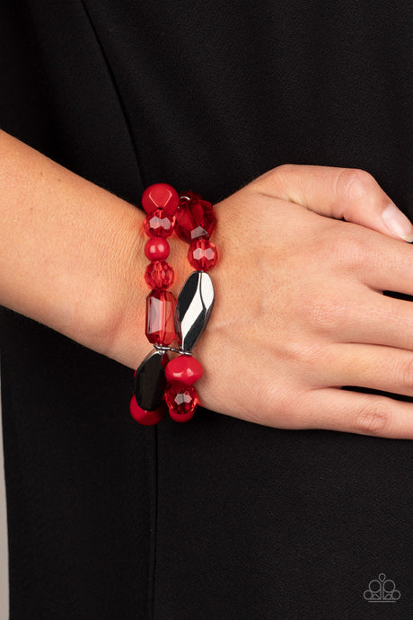 Paparazzi ~ Rockin Rock Candy ~ Red Bracelet