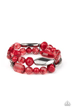 Load image into Gallery viewer, Paparazzi ~ Rockin Rock Candy ~ Red Bracelet