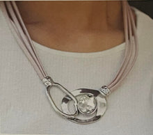 Load image into Gallery viewer, Paparazzi ~ Glimpses of Malibu ~ Fashion Fix Complete Trend Blend ~ Pink and Silver Necklace Set
