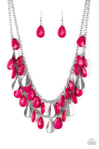 Paparazzi -Life of The Fiesta - Pink Necklace -$5.00 - Klassy Jewelz Boutique