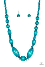 Load image into Gallery viewer, Paparazzi ~ Summer Breezin ~ Purple Wooden Bead Necklace Set