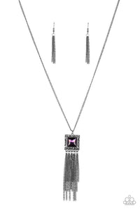 Paparazzi ~ Shimmer Sensei ~ Gold Pendant Necklace Set