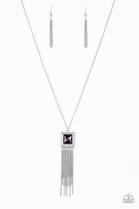 Paparazzi - Shimmer Sensei - Purple  Pendant Necklace - Klassy Jewelz Boutique
