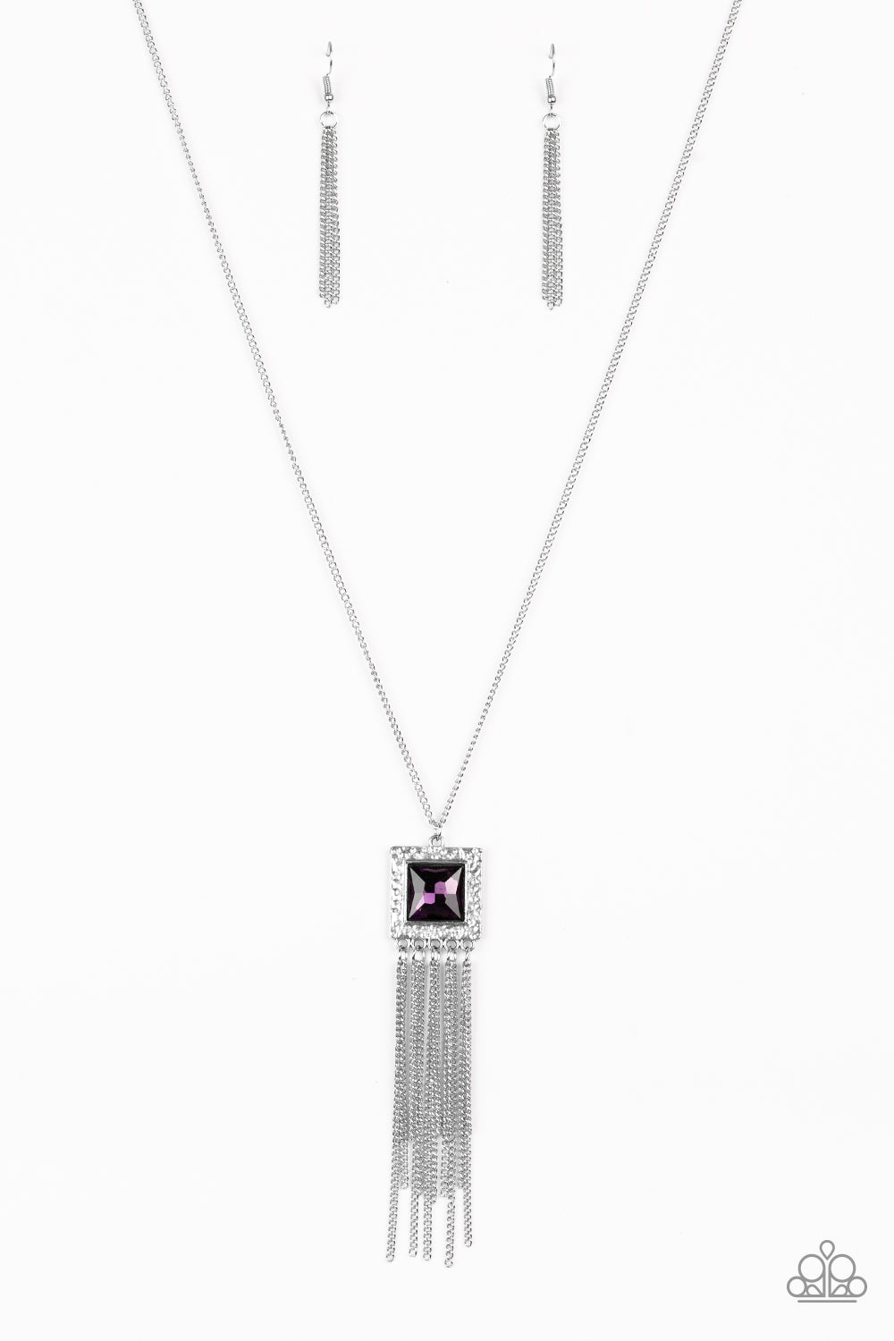 Paparazzi - Shimmer Sensei - Purple  Pendant Necklace - Klassy Jewelz Boutique