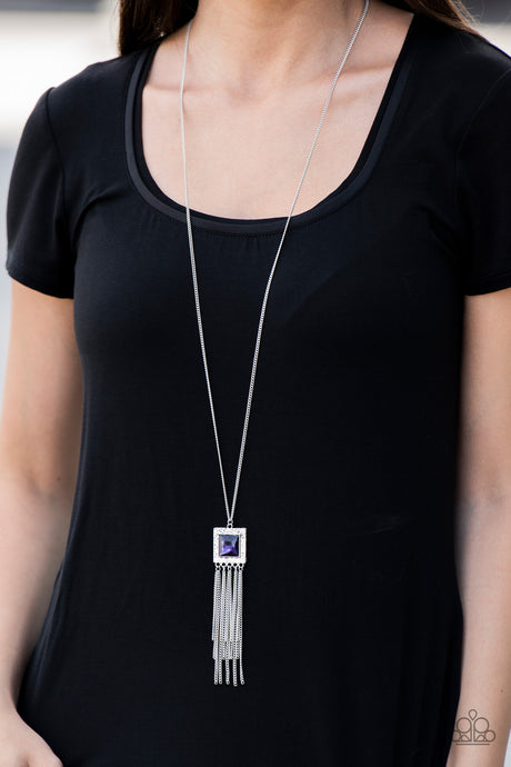 Paparazzi - Shimmer Sensei - Purple  Pendant Necklace - Klassy Jewelz Boutique