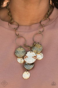 Paparazzi ~ Sunset Sightings ~ Fashion Fix  Complete Trend Blend ~ Brass Necklace Set