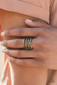 Paparazzi ~ Sunset Sightings ~ Fashion Fix  Complete Trend Blend ~ Brass Necklace Set