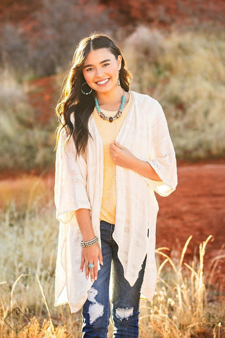 Paparazzi ~ Simply Santa Fe ~ Fashion Fix Complete Trend Blend ~ Blue Turquoise Necklace Set